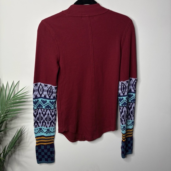NWT Free People Gorgeous Thermal Cuff Long Sleeve Top - Picture 9 of 9